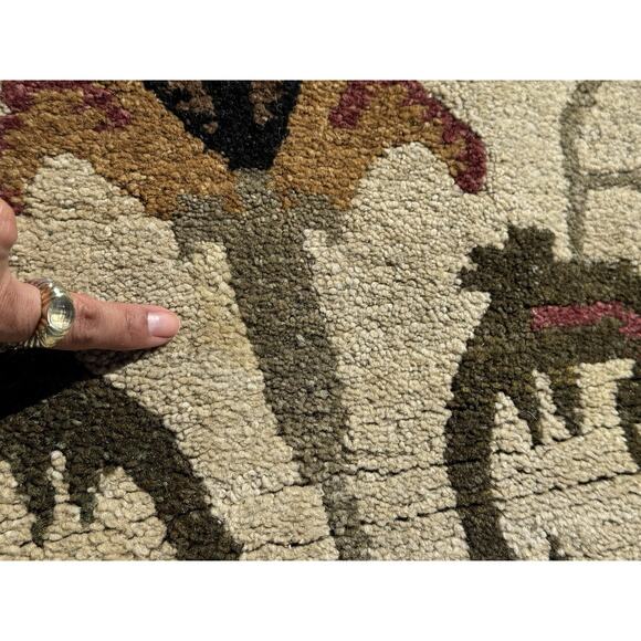 Tufenkian Tibetan Oriental Floral Hand Woven Wool Luxurious Rug Ret $3,375 - Picture 13 of 15